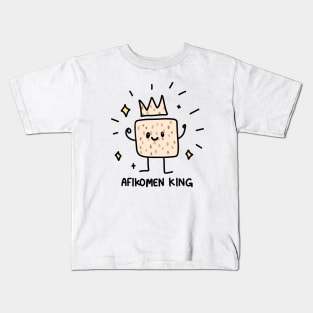 Passover Matzah Afikomen King Jewish Holiday, made by EndlessEmporium Kids T-Shirt